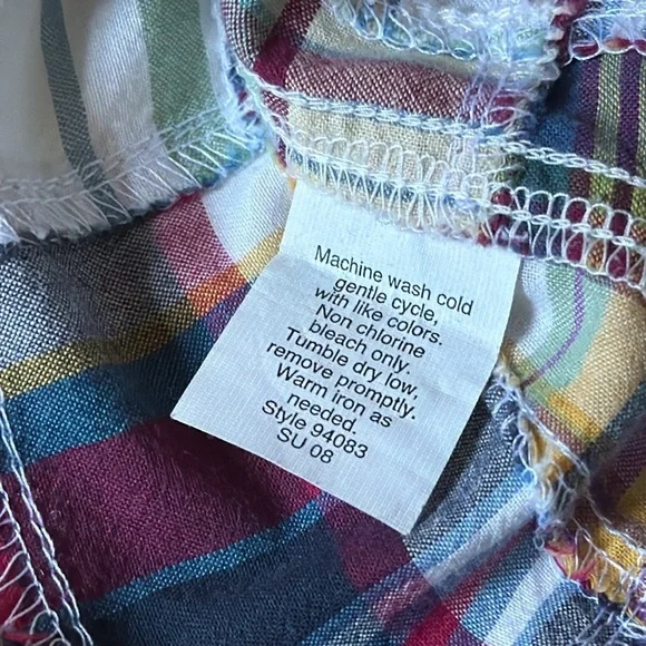 J crew Patchwork Shirt, Size XS - Picture 9 of 9